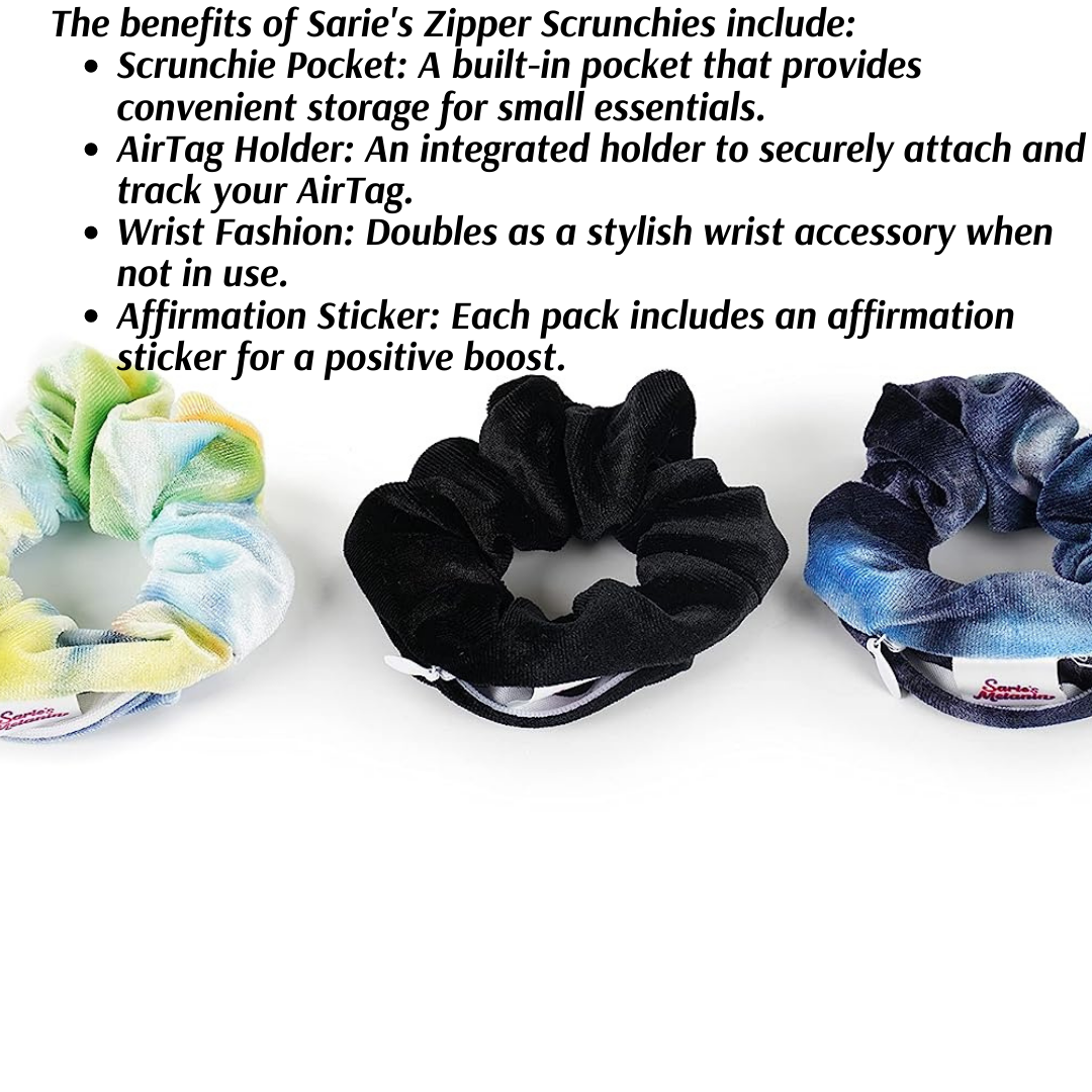 Sarie's Zipper Scrunchie Set