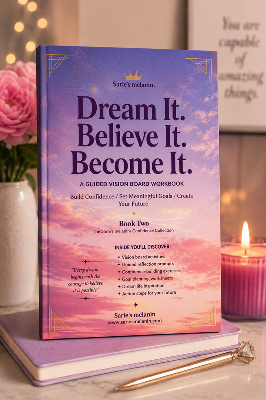 Dream It. Believe It. Become It.: A Guided Vision Board Workbook