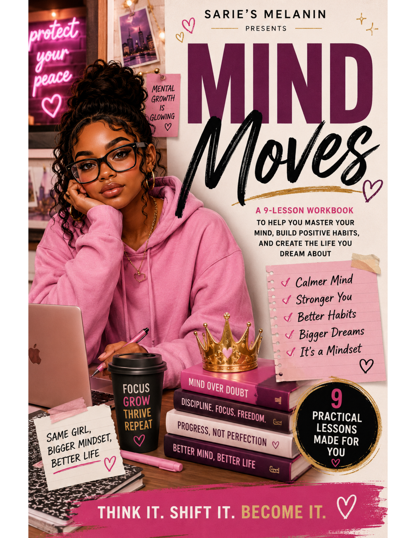 Mind Moves | Self-Care, Stress & Peace Digital Workbook